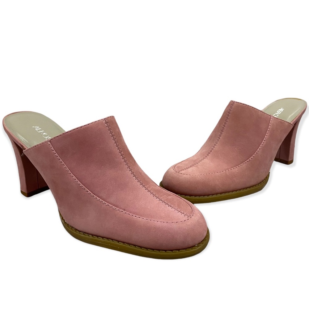 Aerosoles - Suede - Pink - Slide On Heels - Size 7.5